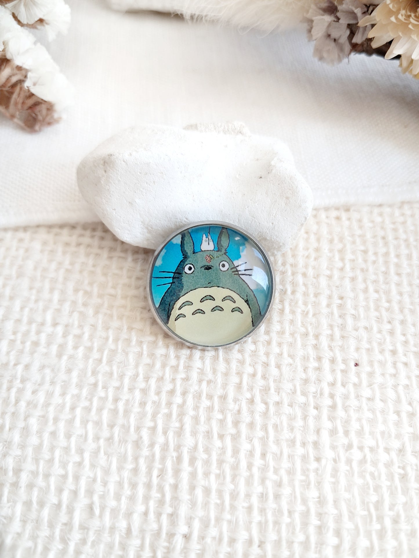 Broche cabochon Totoro