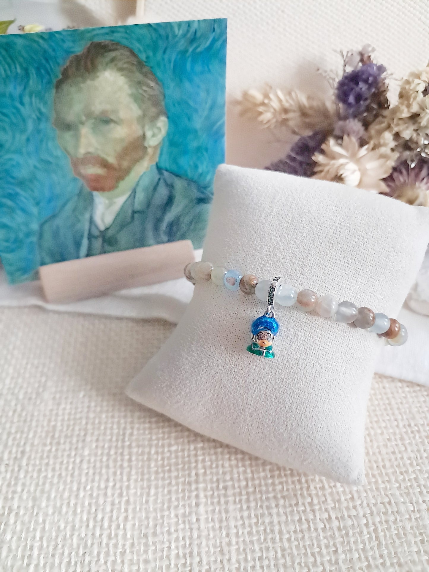 Bracelet breloque autoportrait de Vincent Van Gogh