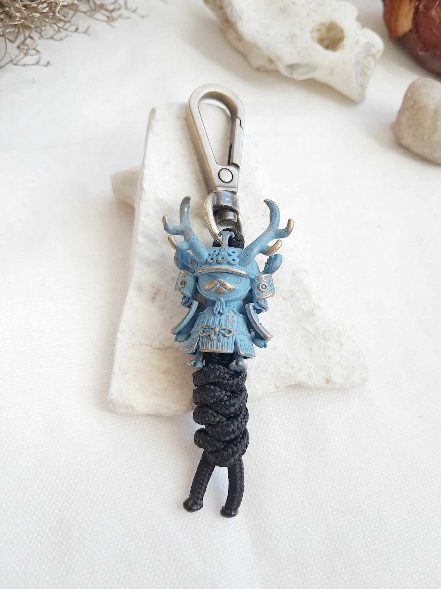 Porte-clés Chopper samouraï bleu