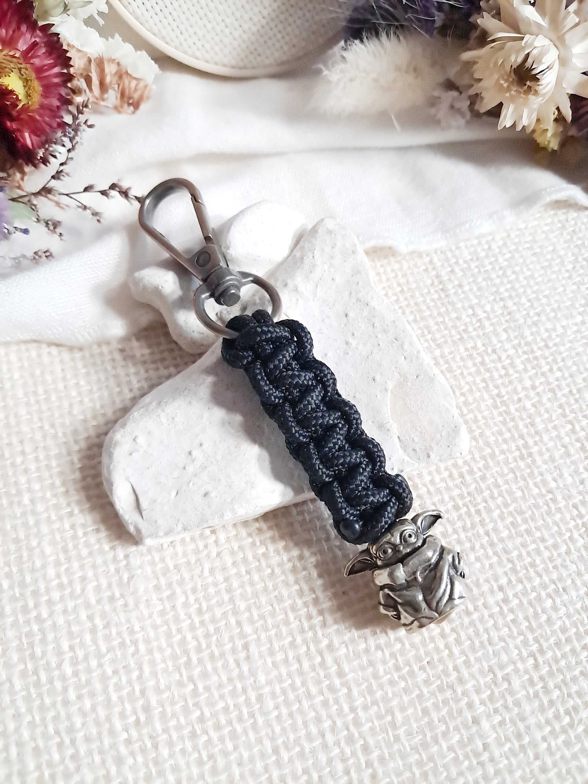 Porte-clés Grogu bébé Yoda argenté, Star Wars, Mandalorian