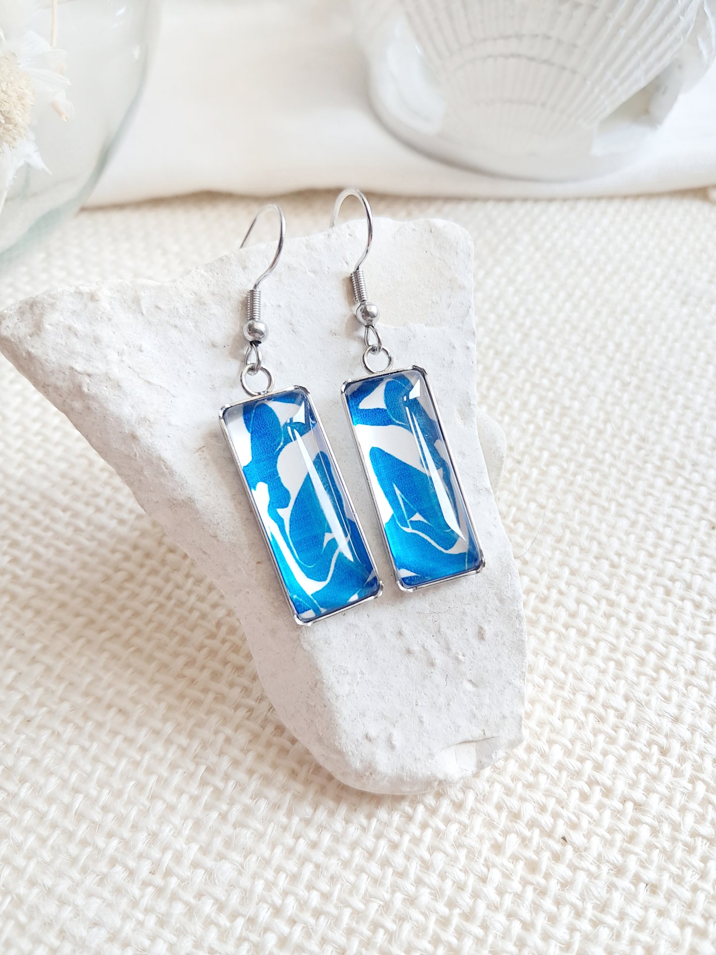 Boucles d'oreilles "Nu bleu I", Henri Matisse