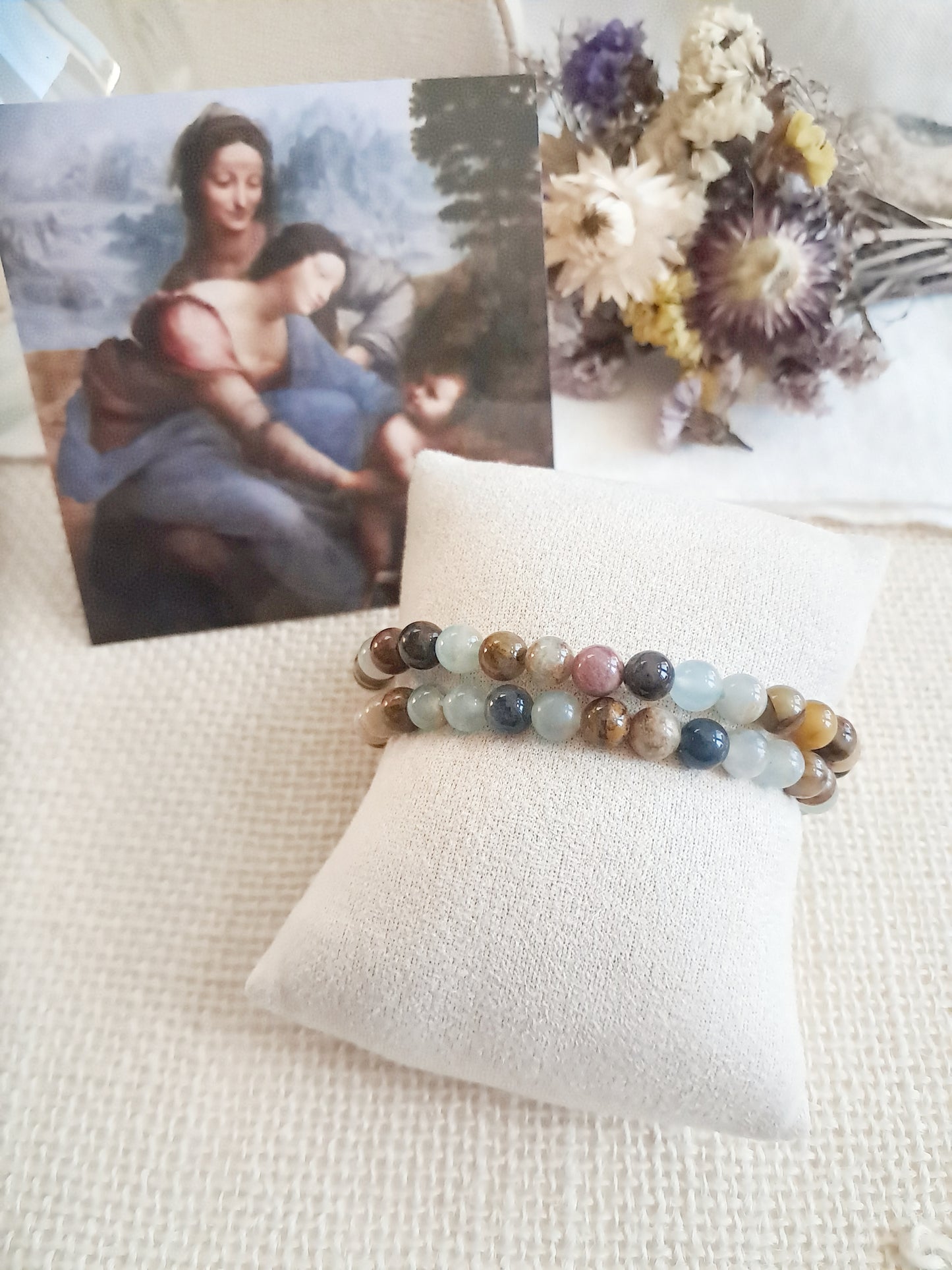 Bracelet inspiré de "La sainte Anne" de Léonard de Vinci