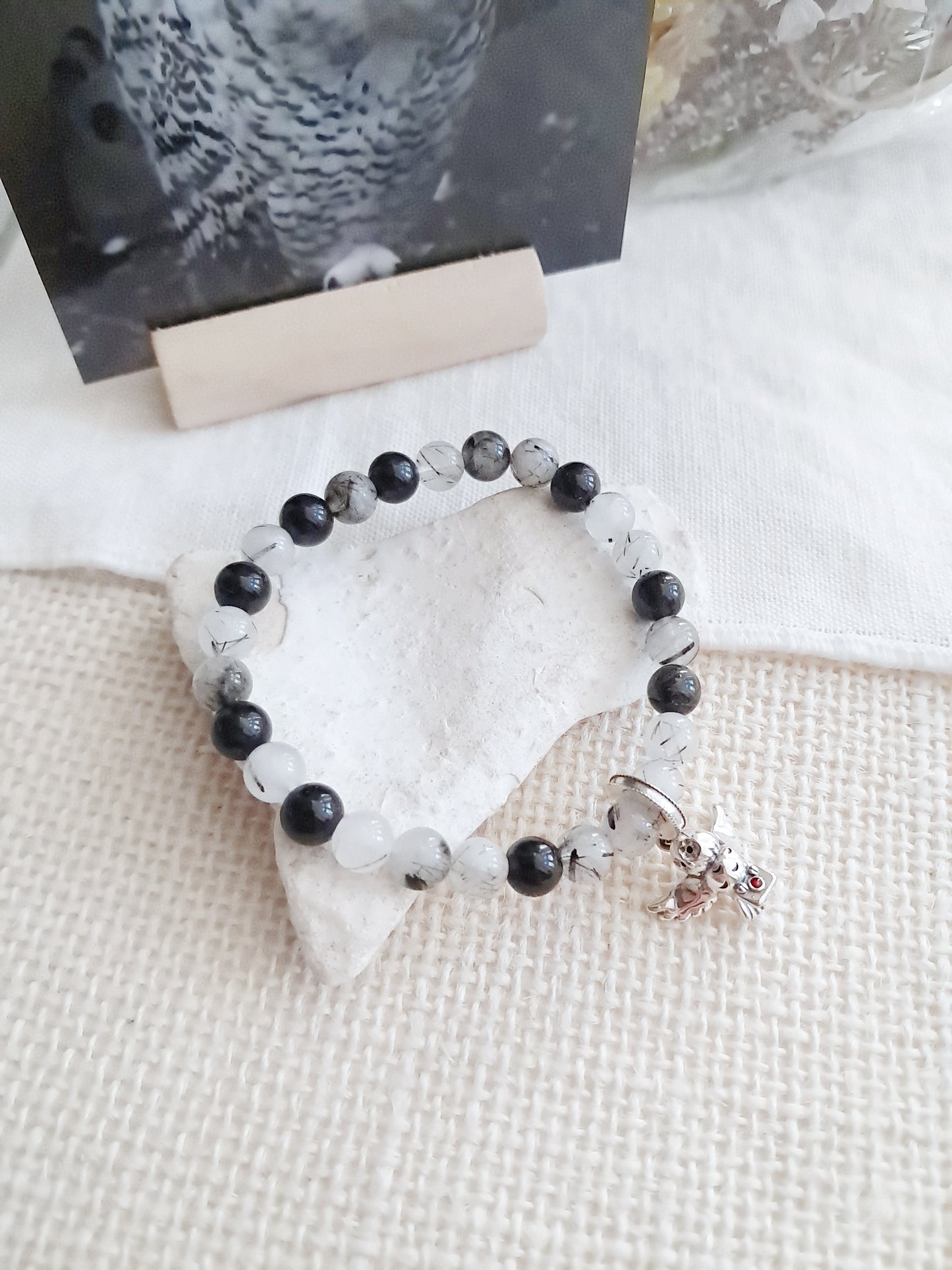 Bracelet Hedwige avec sa breloque