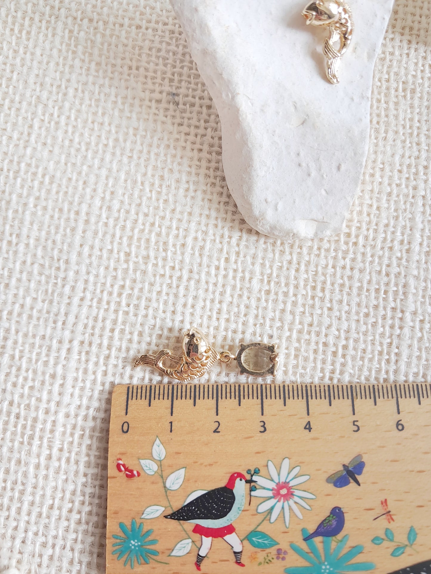 Boucles d'oreilles gemmes et carpes koï