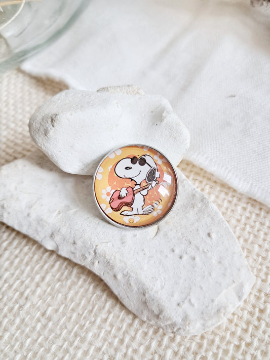 Pin's cabochon Snoopy