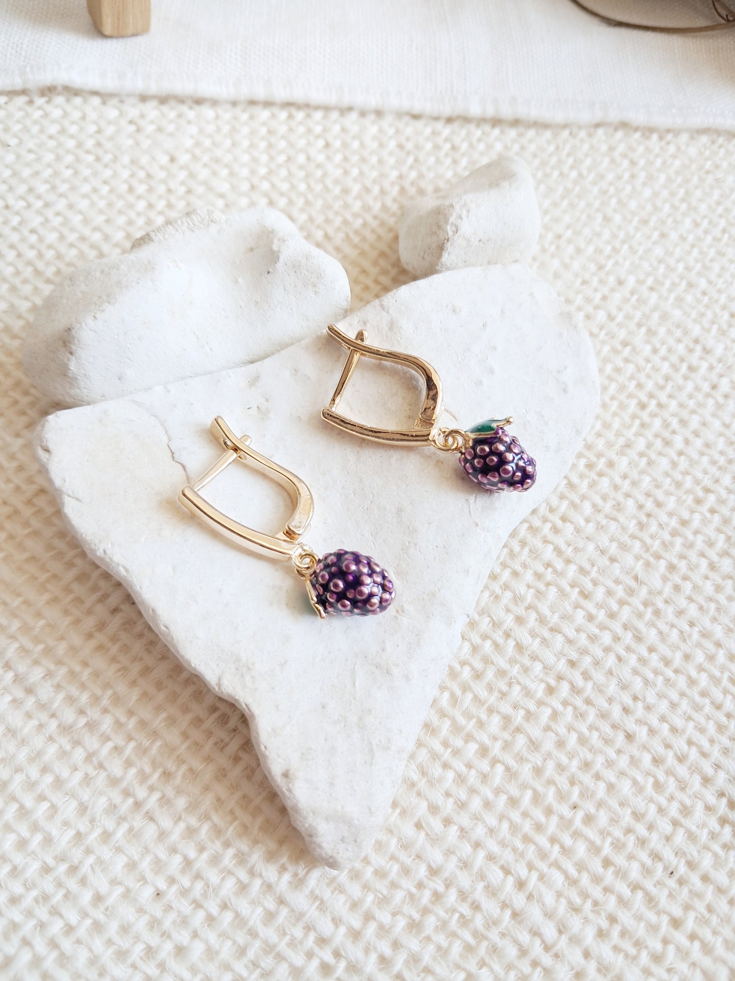 Boucles d'oreilles fruits mûres