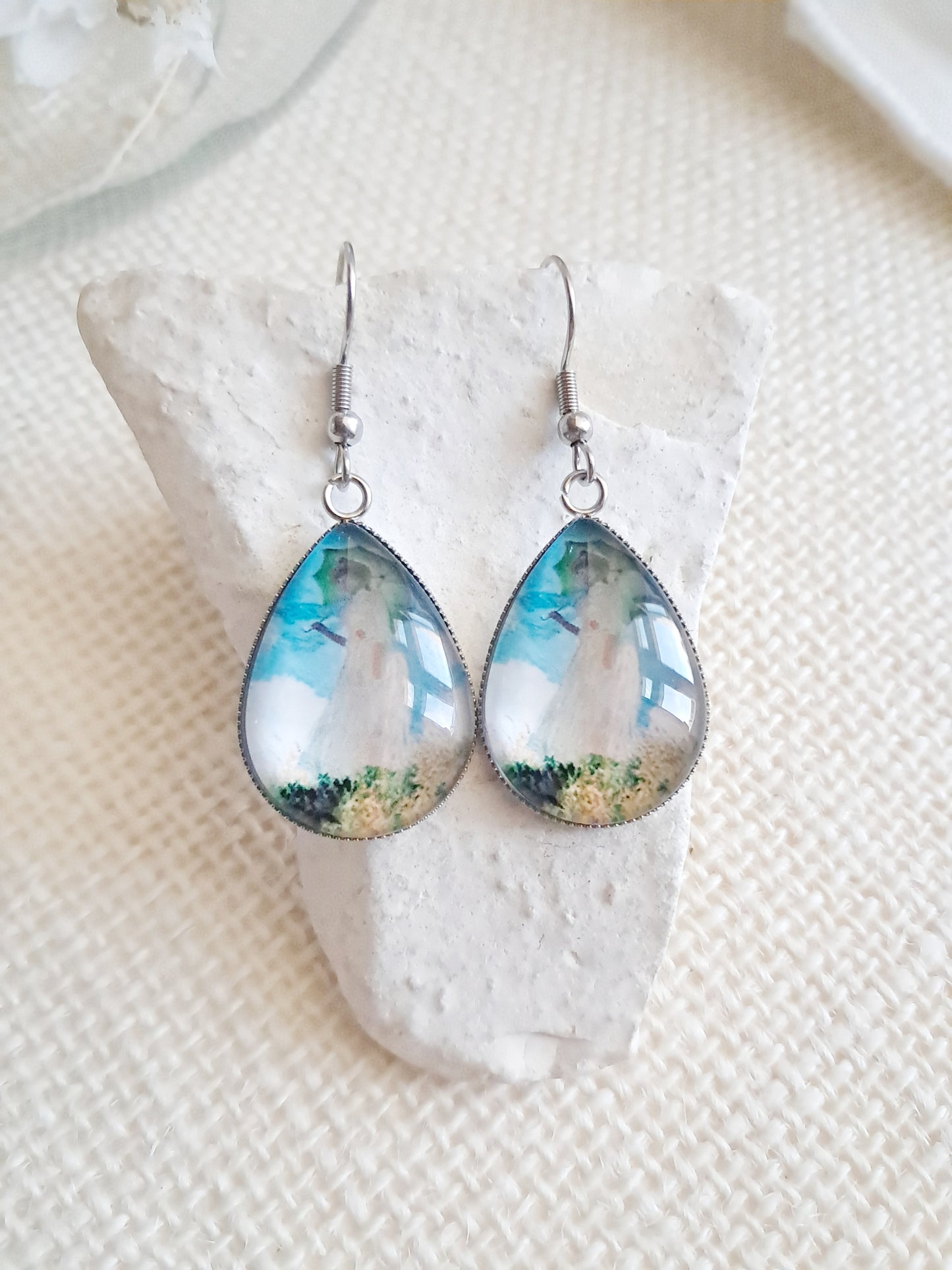 Boucles d'oreilles "La promenade" de Monet