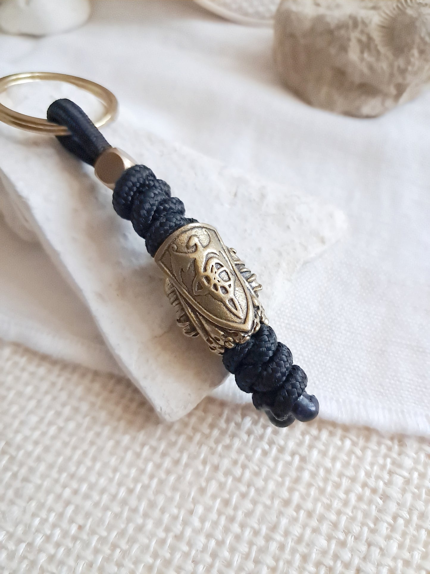 Porte-clés chevalier en laiton